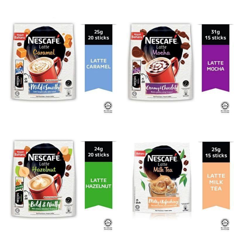 Jual Nescafe Latte Kemasan Baru Gr Original Minuman Kopi Sachet