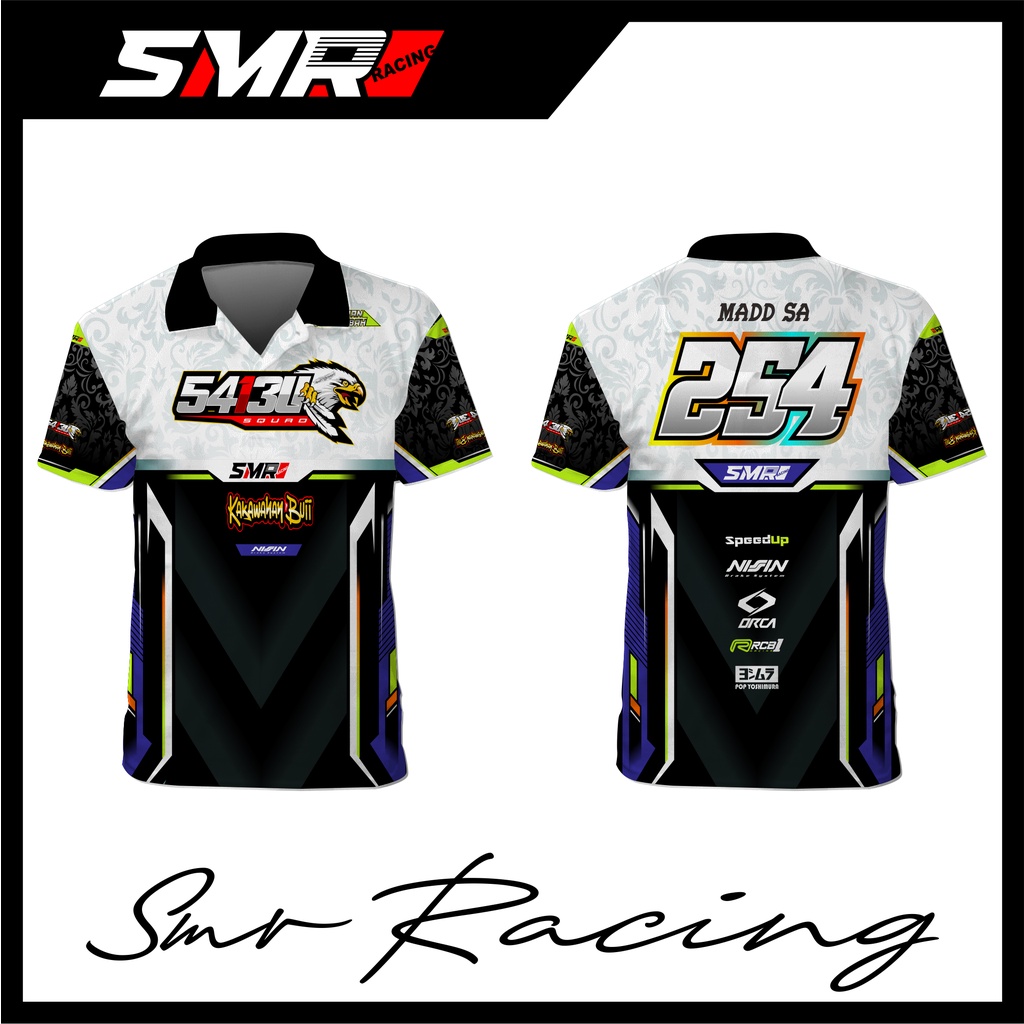 Jual Jersey Kerah Jersey Polo Wangky Baju Custom Full Printing Crew