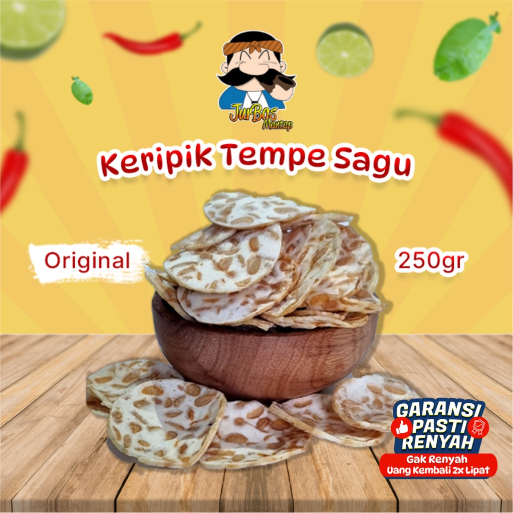 Jual Keripik Tempe Sagu Gram Rasa Original Shopee Indonesia