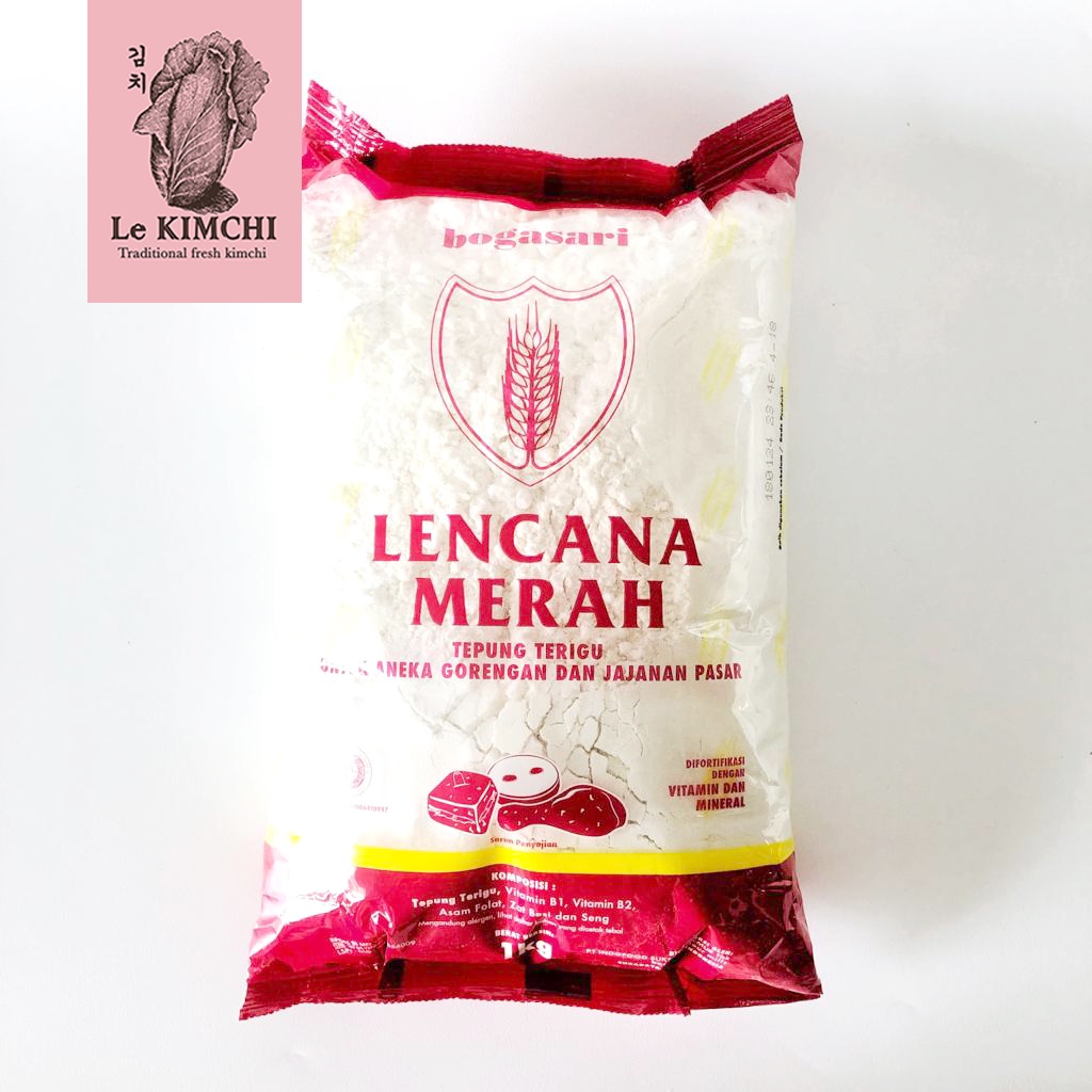 Jual Bogasari Tepung Terigu Lencana Merah 1 Kg Tepung Protein Rendah