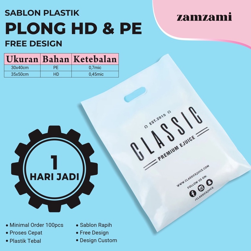 Jual Sablon Plastik Plastik Olshop X Hd X Pe Gunung Shopee