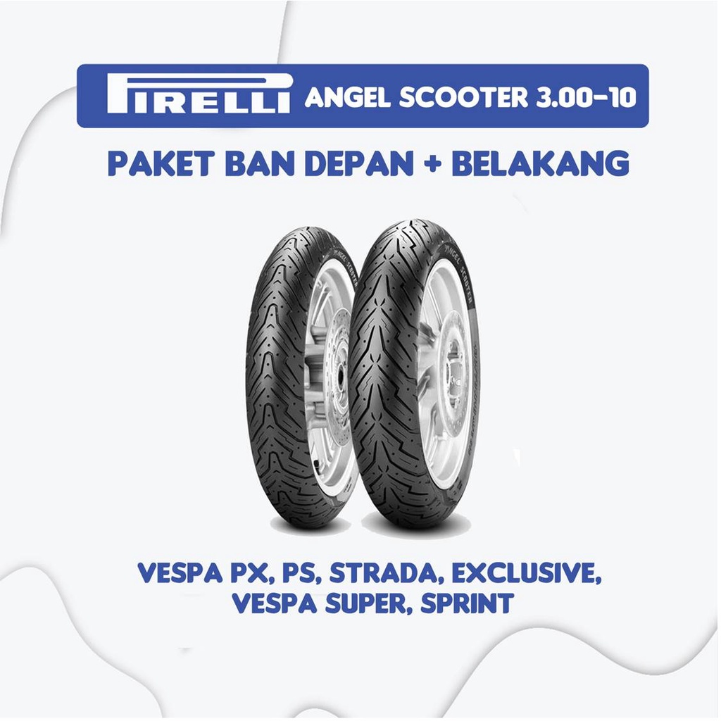 Jual Paket Ban Pirelli Angel Scooter 3 00 10 Untuk Vespa Px Ps Strada