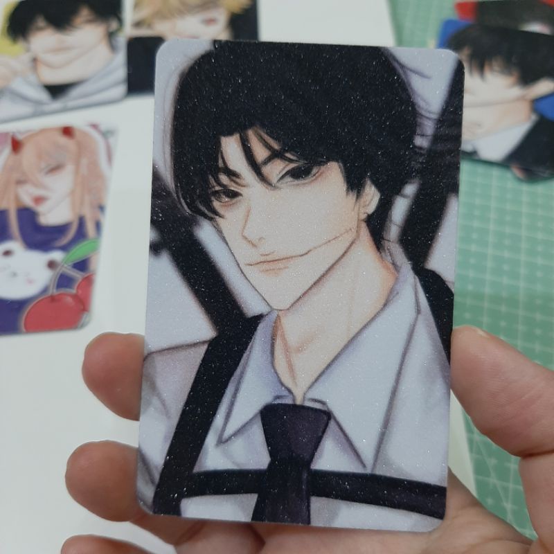 Jual Chainsaw Man Photocard Pc Fanmerch Fanart Polaroid Anime Shopee