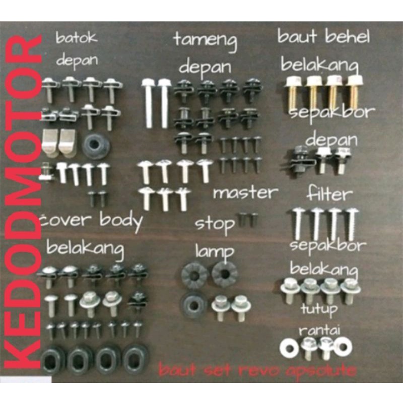 Jual Baut Full Set Body Honda Revo Absolute Shopee Indonesia