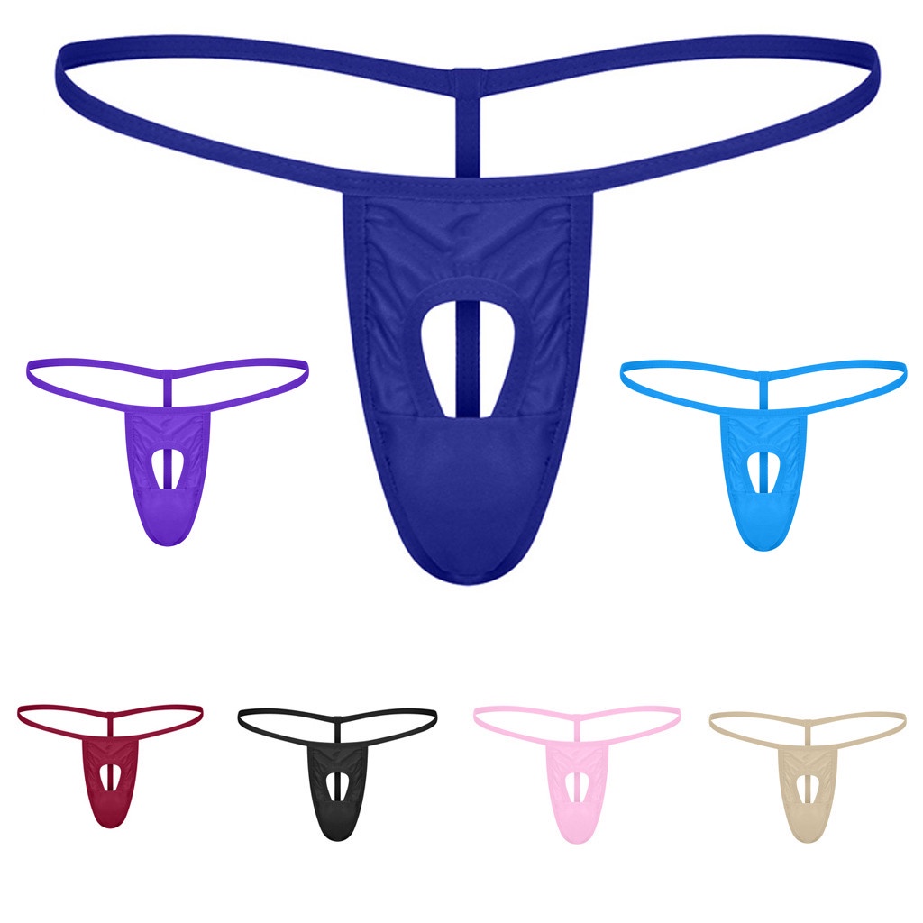 Jual Mens Sexy Thongs Bikini Solid Color Underwear Men S T Tack Thong G