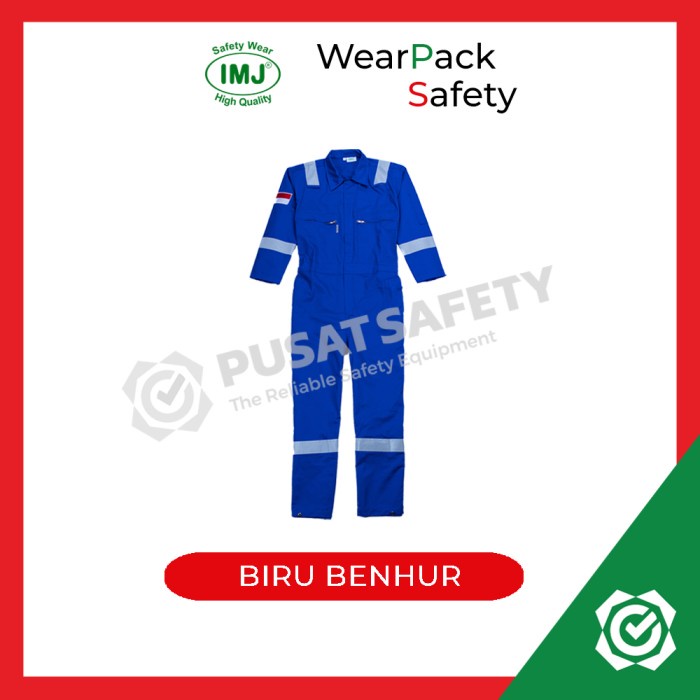 Jual Baju Bengkel Wearpack Safety Baju Kerja Seragam Kerja Imj Full