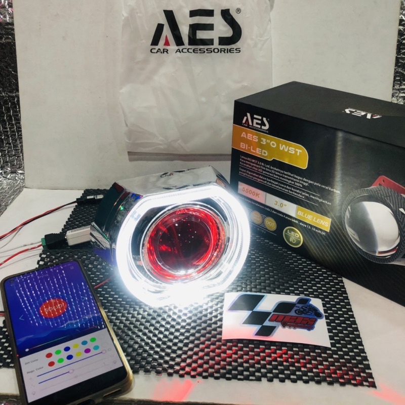 Jual Lampu Projector Biled Aes Wst In Carbon W Original Shopee