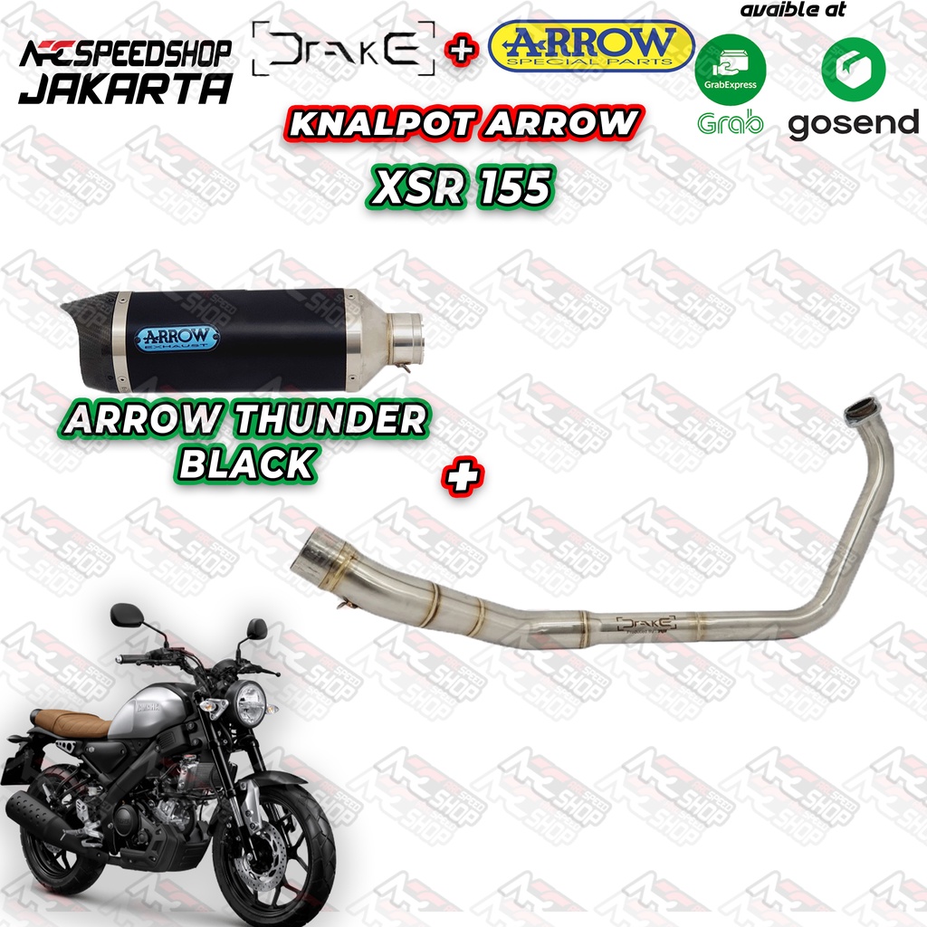 Jual HEADER STAINLESS DRAKE YAMAHA XSR 155 SILENCER ARROW SERIES