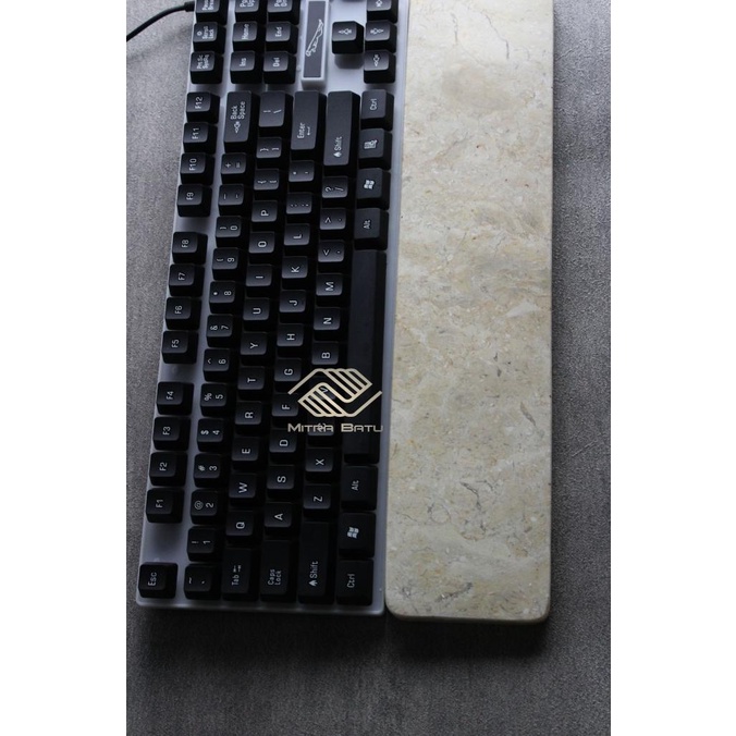 Jual Wrist Rest Mecanical Keyboard Batu Alam Marmer Rata Shopee Indonesia