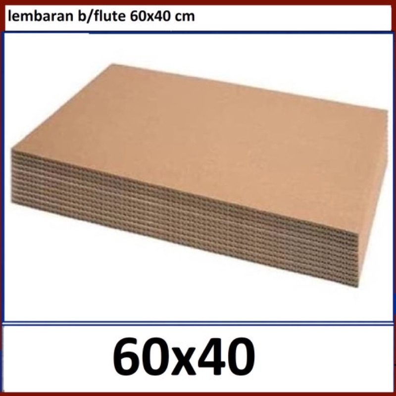 Jual X Karton Single Wall Lembaran Kardus Dus Kemasan Kraft Layer