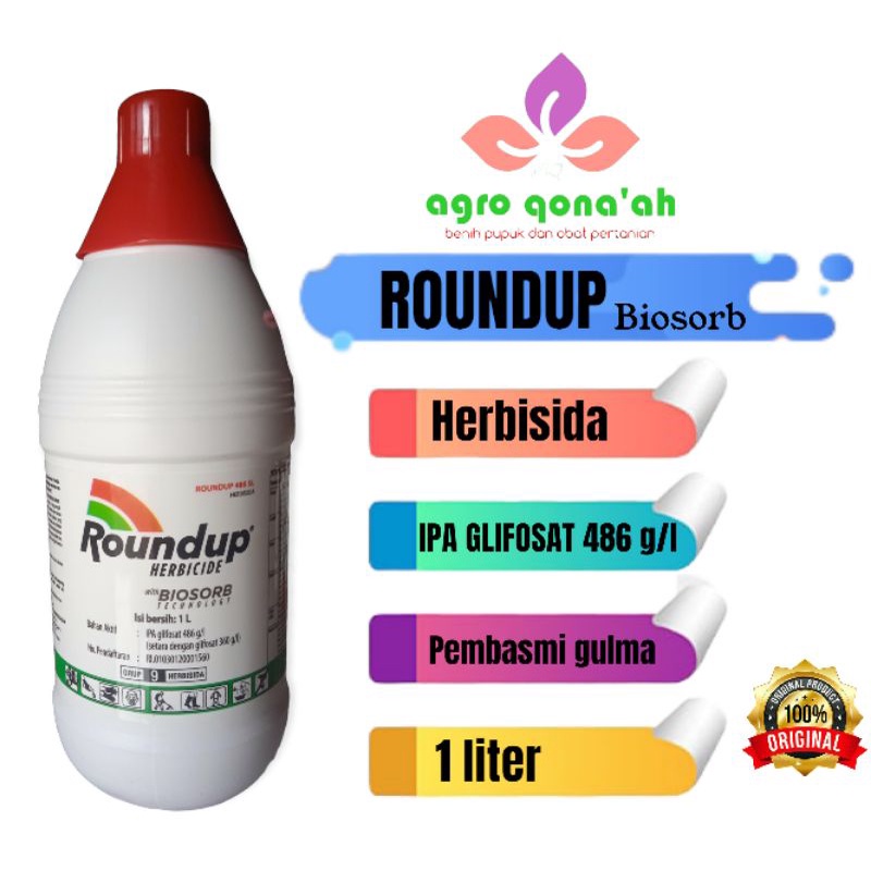 Jual HERBISIDA ROUND UP 1 LITER OBAT RUMPUT Shopee Indonesia