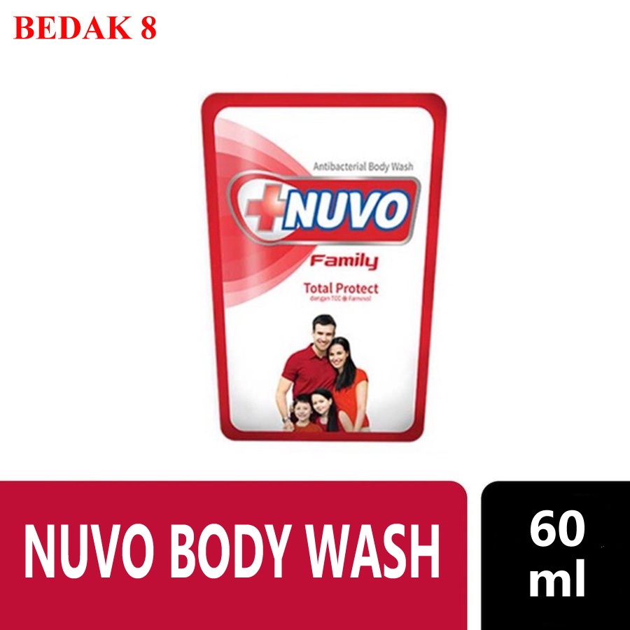 Jual Nuvo Sabun Mandi Cair Anti Bakterial Pouch Ml Nuvo Body Wash