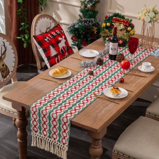 Jual Xmas A Table Runner Alas Taplak Tatakan Meja Makan Panjang Rajut