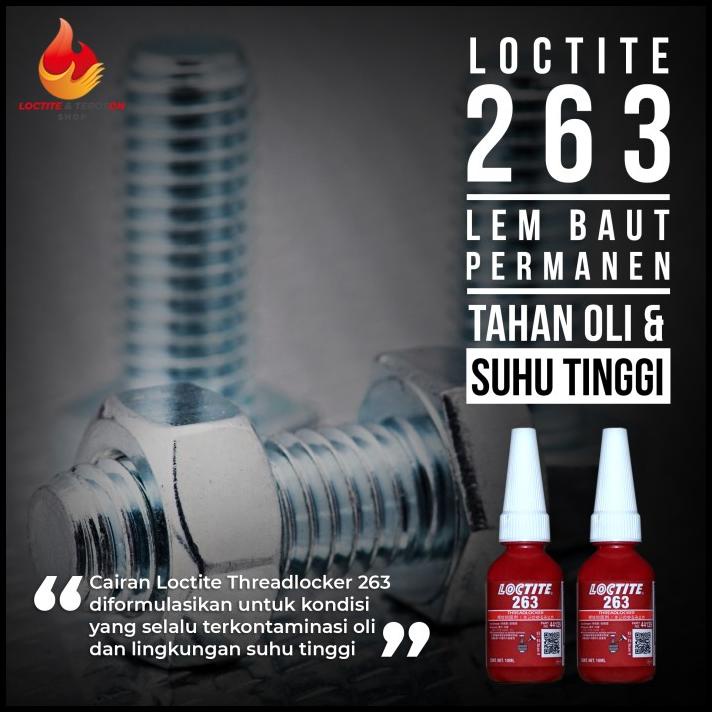 Jual Lem Baut Permanen Tahan Oli Dan Panas Loctite Threadlocker