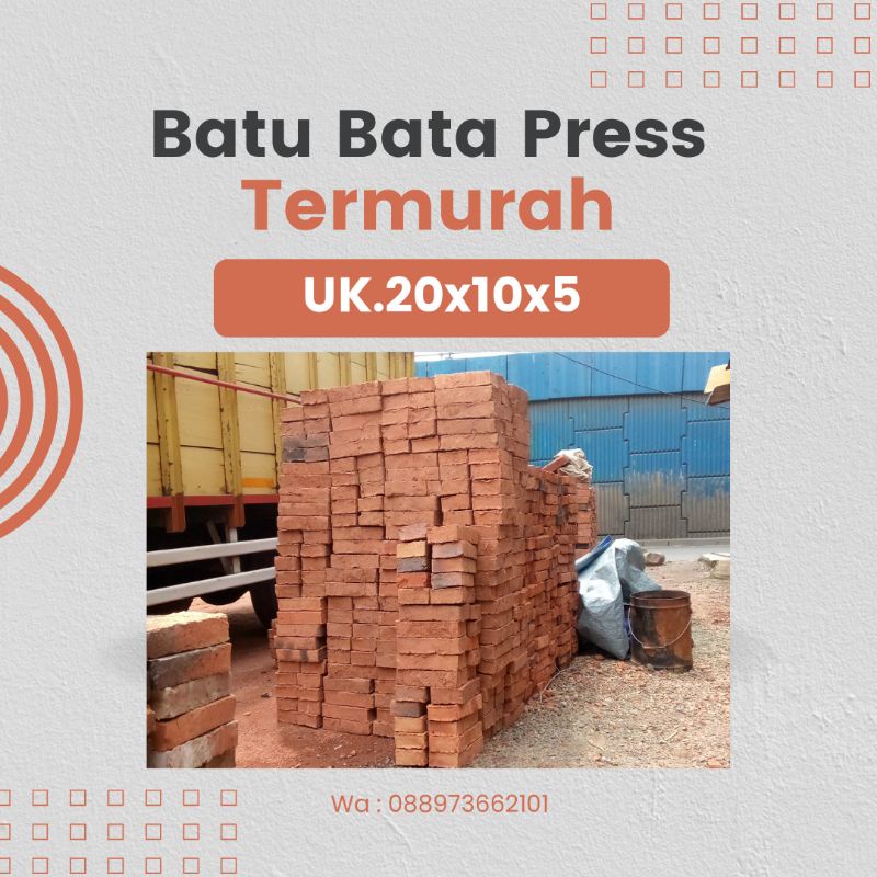 Jual Batu Bata Merah Press Jumbo Shopee Indonesia