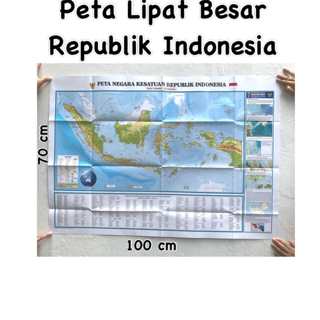 Jual Peta Lipat Besar Republik Indonesia Shopee Indonesia