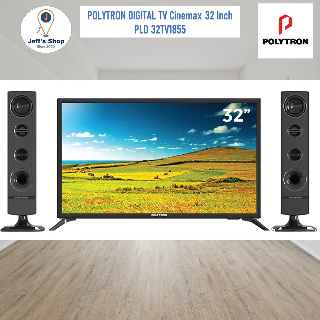 Jual LED TV POLYTRON 32 Inch Cinemax Digital PLD 32TV1855 Speaker