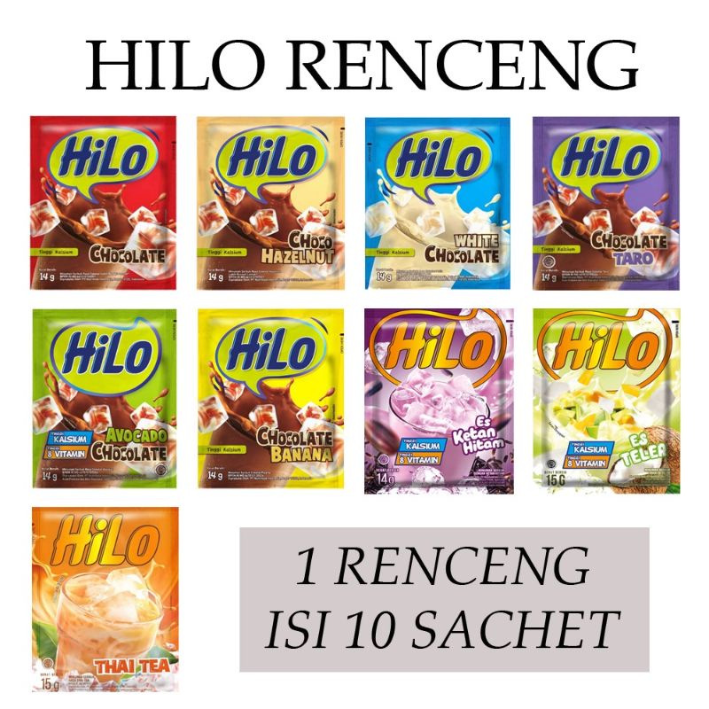 Jual Susu HILO Renceng Isi 10 Sachet Shopee Indonesia