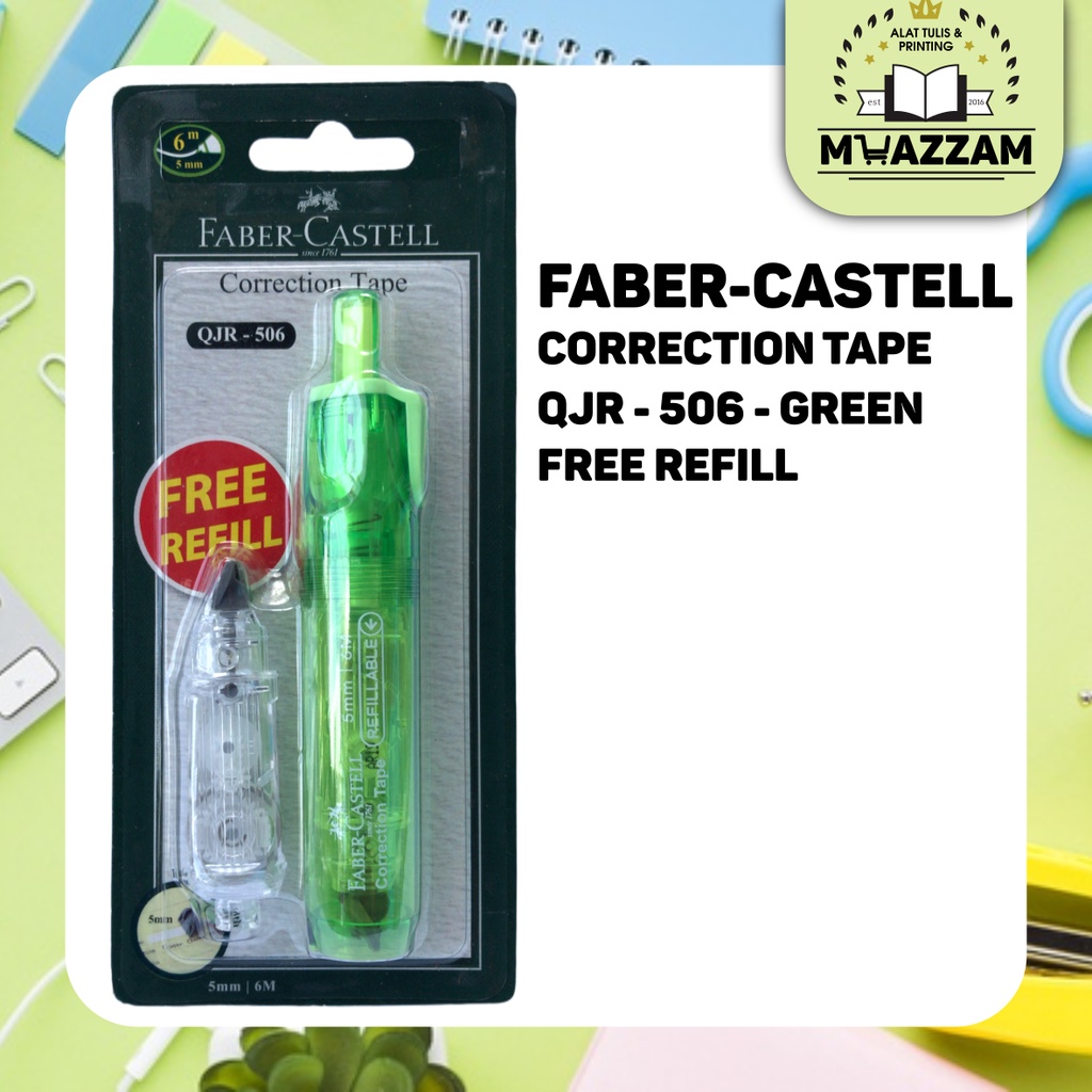 Jual Faber Castell Correction Tape Qjr Refill Shopee Indonesia