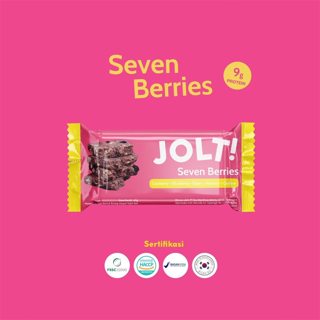 Jual JOLT Protein Energy Bar 40Gr Cemilan Bernutrisi 10gram Protein