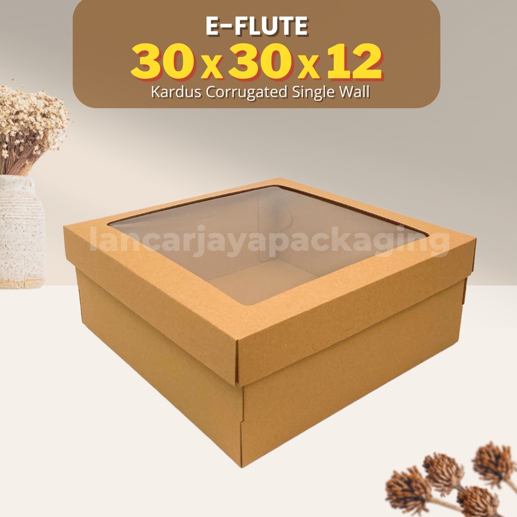 Jual E Flute Kardus Corrugated Kotak Kue Tart Cake Hampers X X Cm