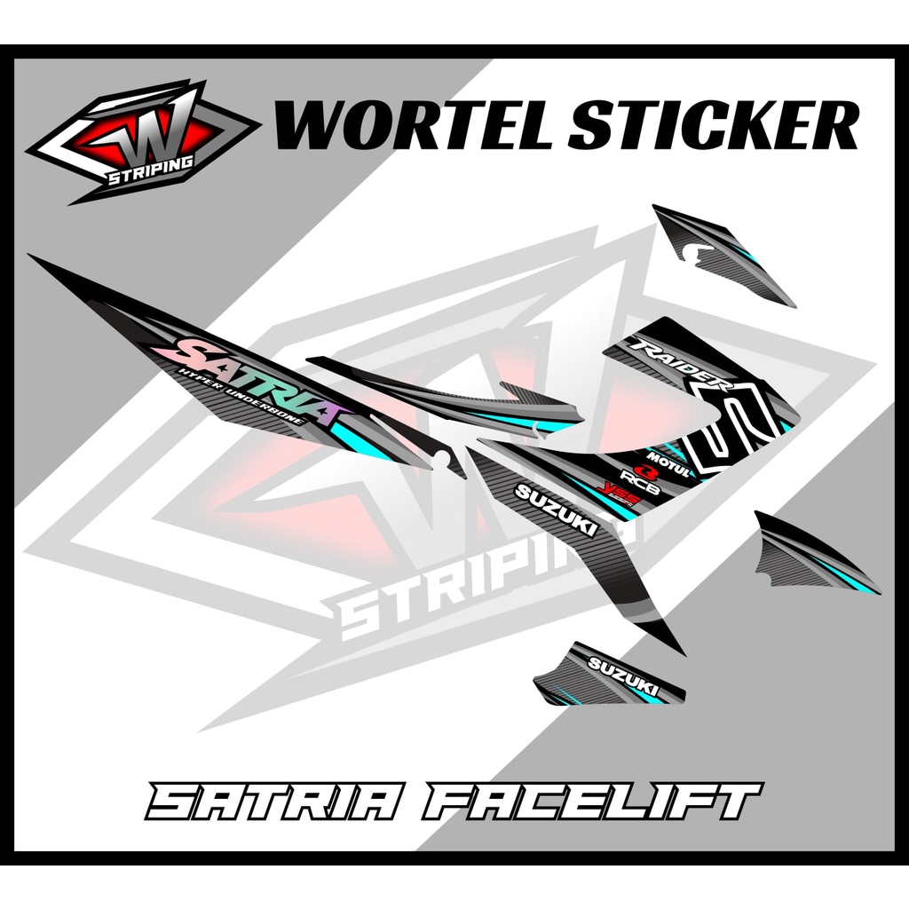 Jual Striping Satria FU Facelift Decal Stiker Hologram Satria FU