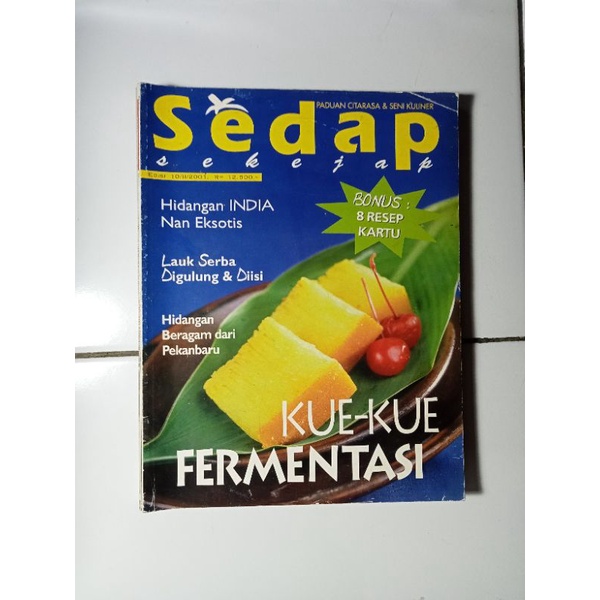 Jual Majalah Sedap Paduan Citarasa Dan Seni Kuliner Menu Kue Shopee