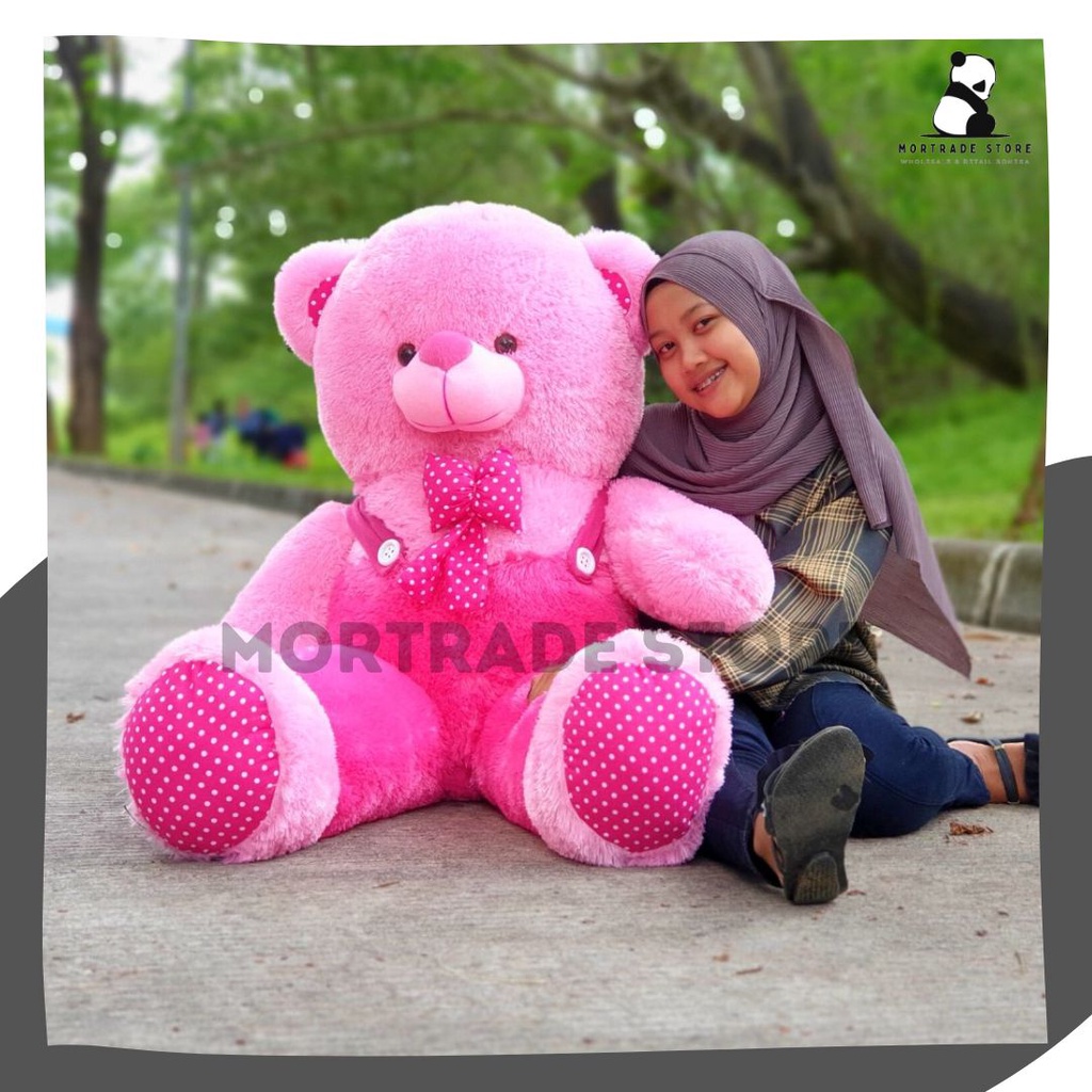 Jual Boneka Besar Beruang Teddy Bear Jumbo 1 Meter Shopee Indonesia