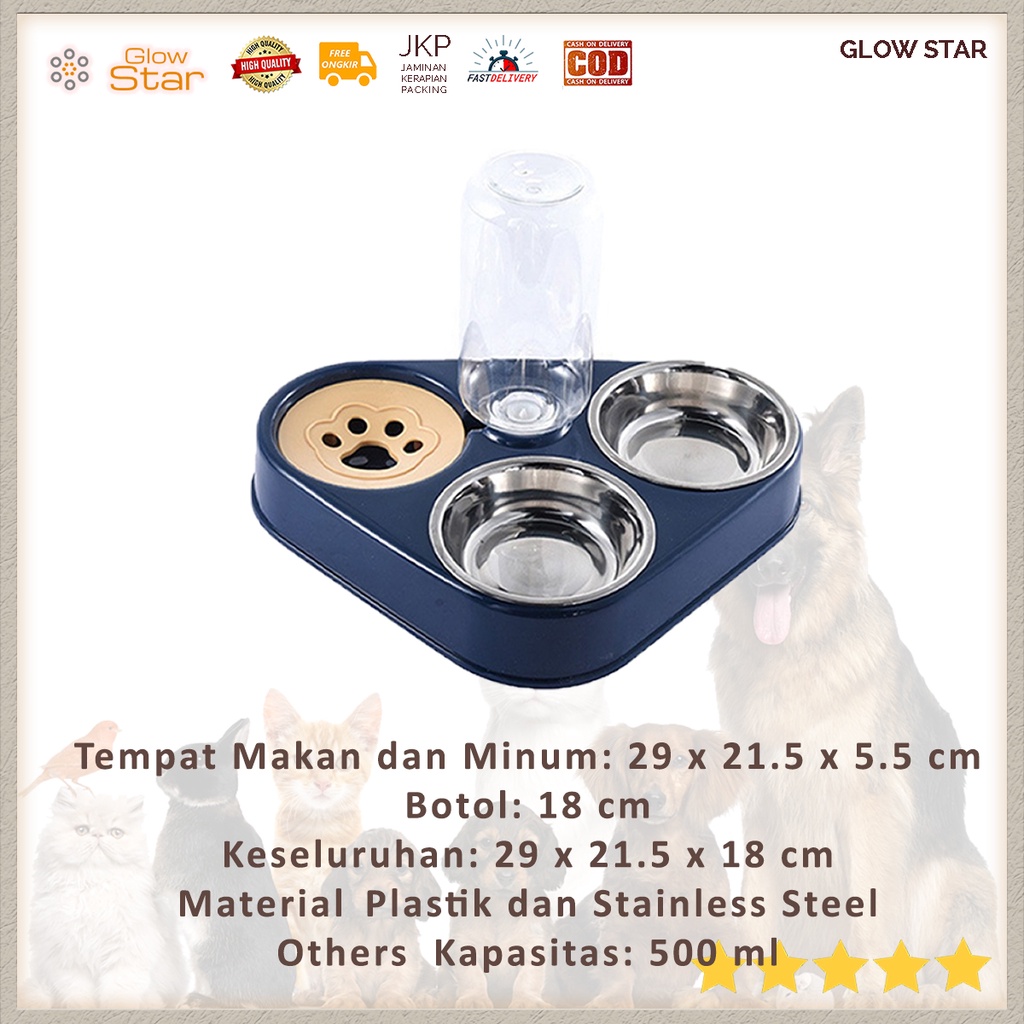 Jual Tempat Wadah Baskom Makan Hewan Peliharaan Kucing Anjing Feeding