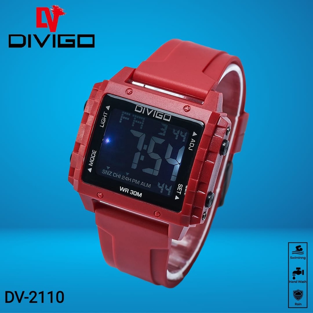 Jual Jam Tangan Divigo Digital Original Pria Dv Water Resistant