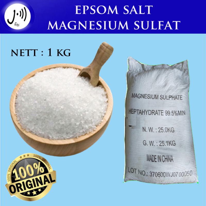 Jual Epsom Salt 1 Kg Bath Salt Garam Inggris Magnesium Sulfat 1 Kg