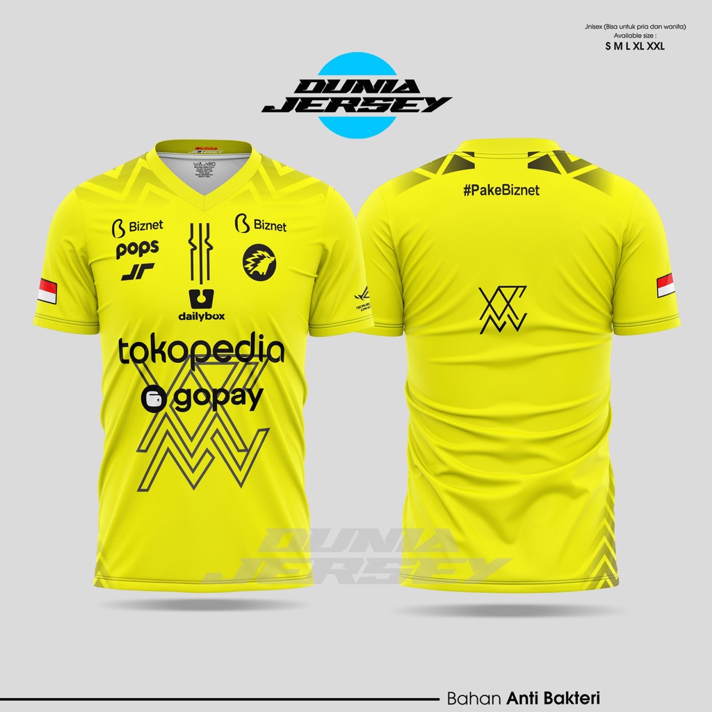 Jual JERSEY ONIC ESPORT 2022 TERBARU FREE NICKNAME Jersey Onic 2022