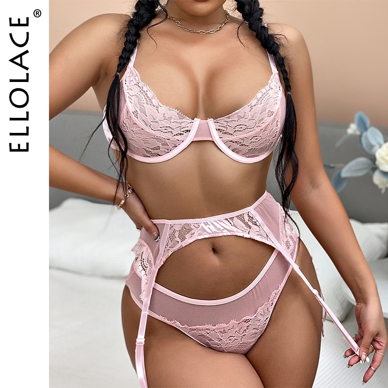 Jual PREORDER Set Pakaian Dalam Lingerie Seksi Ellolace Pakaian Dalam