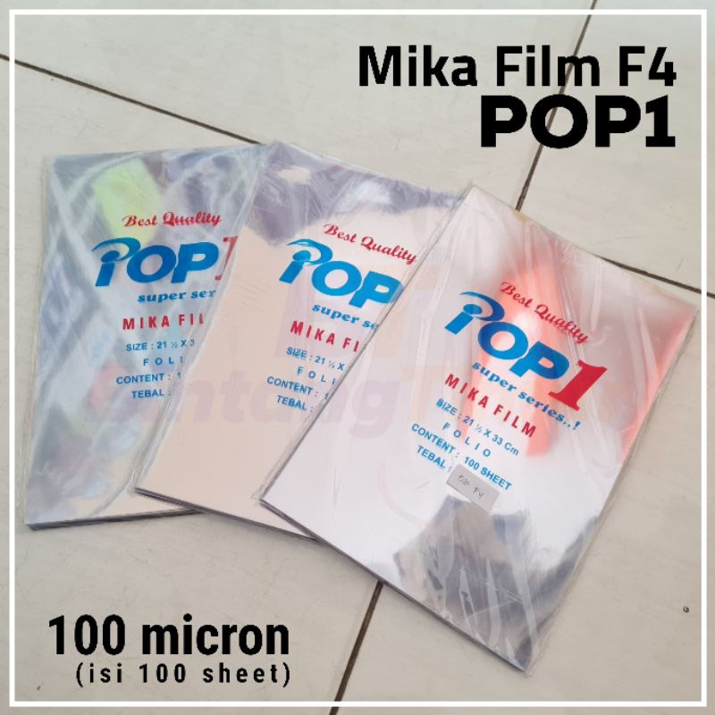 Jual Mika Film F4 Folio POP1 Tebal 100 Micron Shopee Indonesia