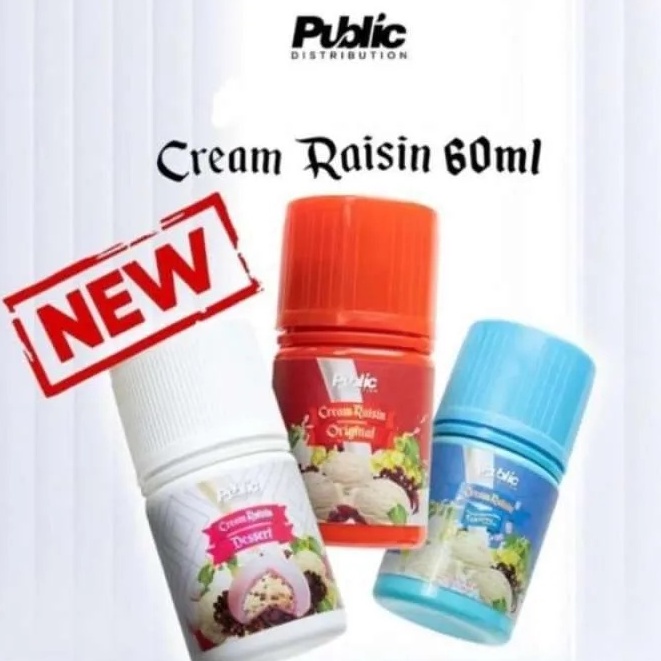 Jual Cream Raisin 60ml 60 Ml Series V1 Ice Cream Raisin V2 Ice Cream