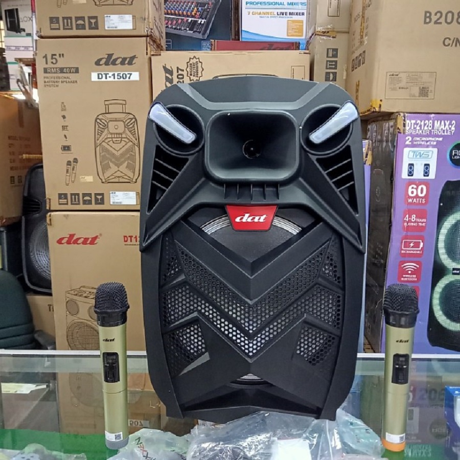 Jual Speaker Aktif Portable Ampli Meeting Dat DT 1207 Bonus 2 Mic