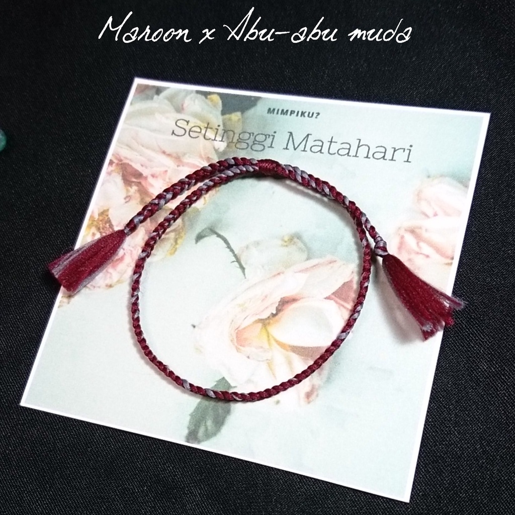 Jual Part Gelang Tali Kepang Anyaman Anyam Boho Bohemian Etnik