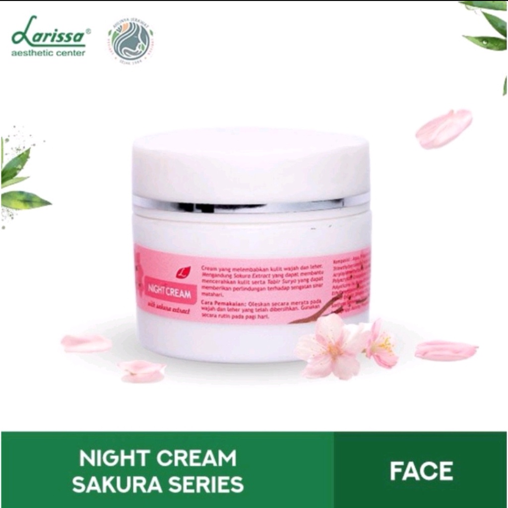 Jual Day Night Cream Sakura Brightening Series Larissa Normal Dry