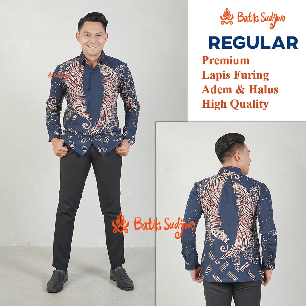 Jual Baju Batik Cowok Lengan Panjang Premium Shopee Indonesia