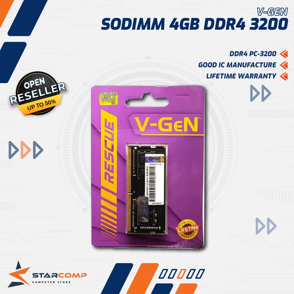 Jual SODIMM DDR4 4GB 3200MHz V GeN RESCUE RAM VGen Shopee Indonesia