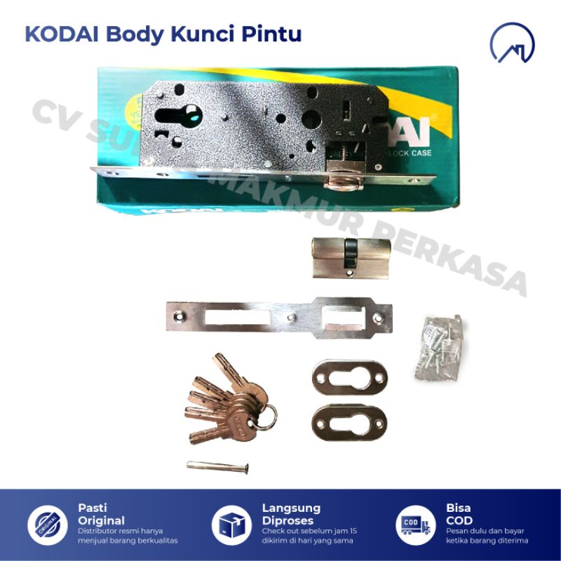 Jual Lockcase Roller Kodai Nb Body Pelor Kunci Pintu Komplit