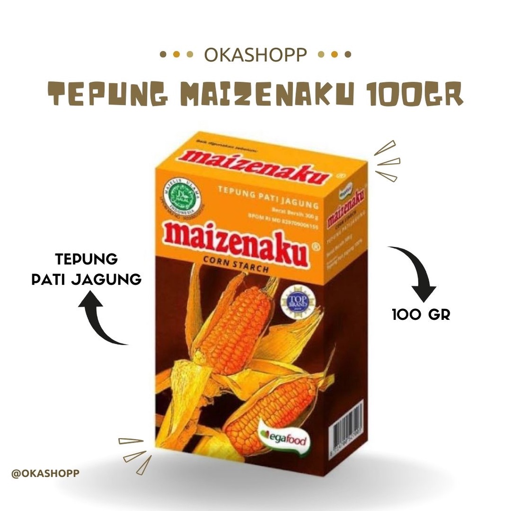 Jual Tepung Pati Jagung Maizenaku 100 Gr Shopee Indonesia