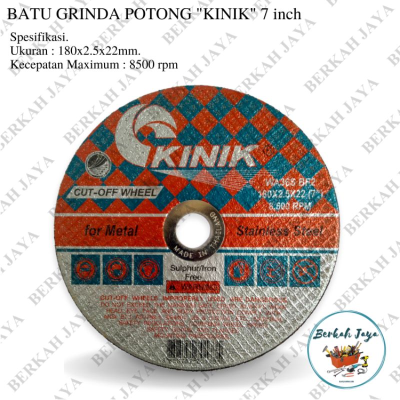 Jual KINIK Thailand Taiwan Mata Gurinda Batu Gerinda Potong 7 INCH