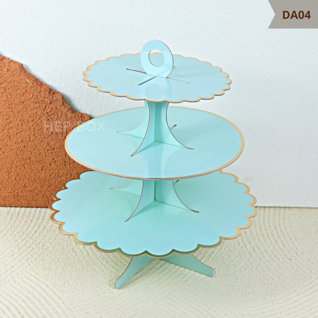 Jual Cup Cake Tier Stand 3 Susun Cup Cake Tier Plastik Polos