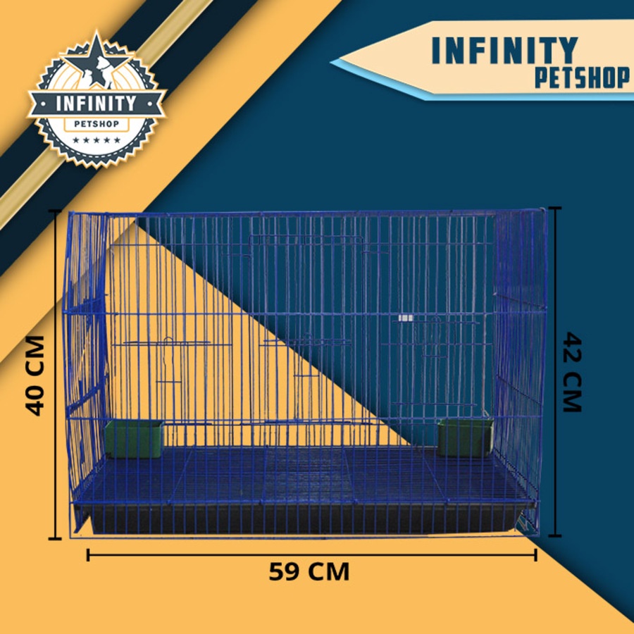 Jual Kandang Hewan Kelinci Besi Lipat Premium Rabbit Cage Shopee