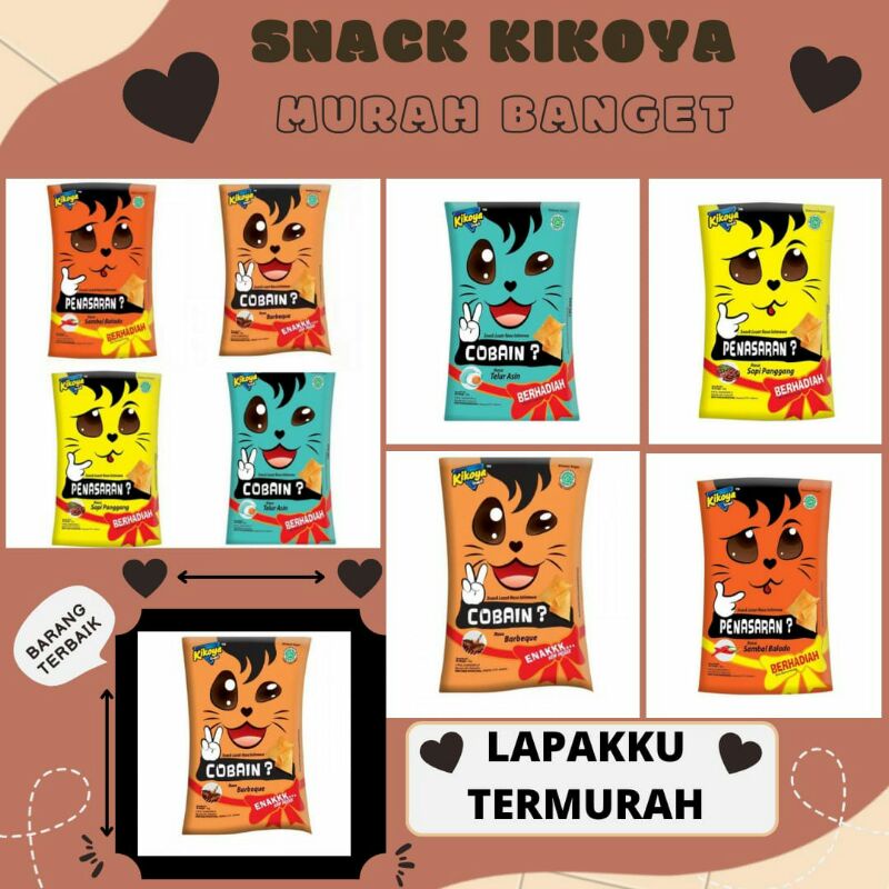 Jual KIKOYA SNACK RASA VARIAN 3 PAK ISI 30 PCS KIKOYA SNACK MURAH