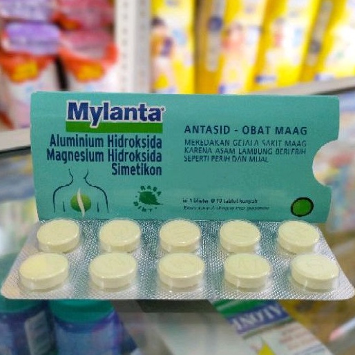 Jual Mylanta Tablet Strip Tablet Obat Sakit Maag Nyeri Lambung