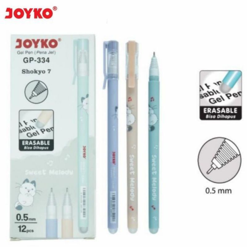 Jual Erasable Gel Pen Bisa Dihapus Joyko GP 321 GP 322 GP 333 Dan GP