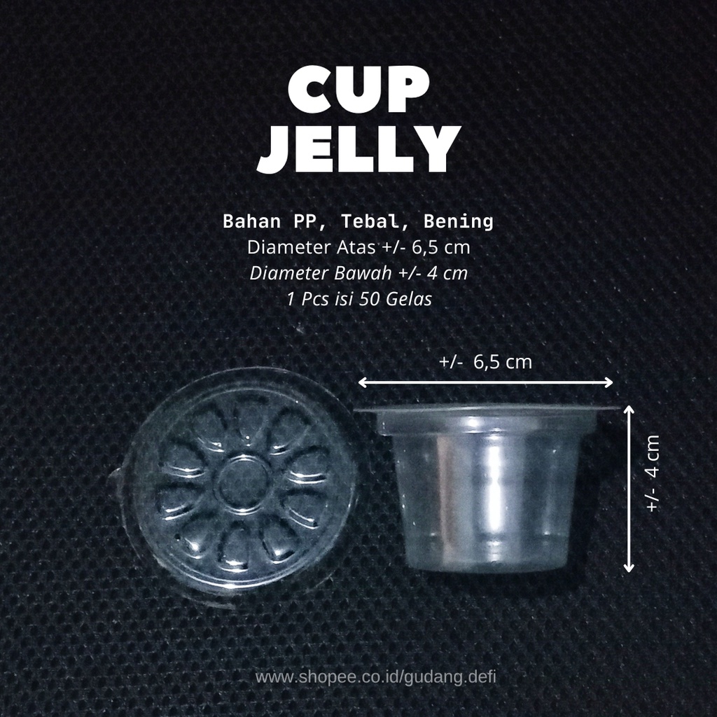 Jual Cup Puding Pudding Es Krim Jelly Ml Dan Tutup Isi Pcs