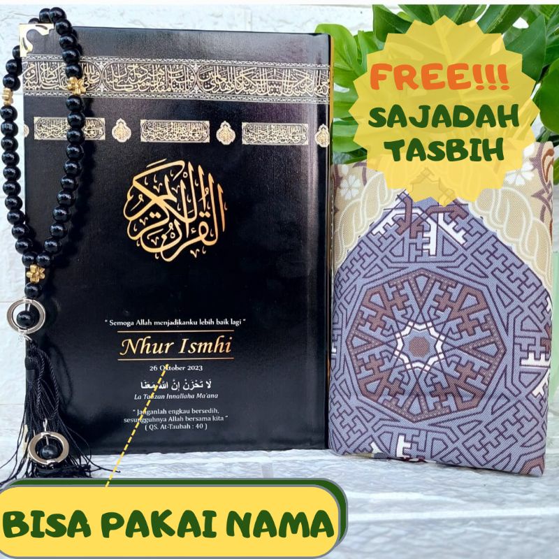 Jual Alquran Quran Paket Sajadah Tasbih Bisa Untuk Mahar Dan Hadiah